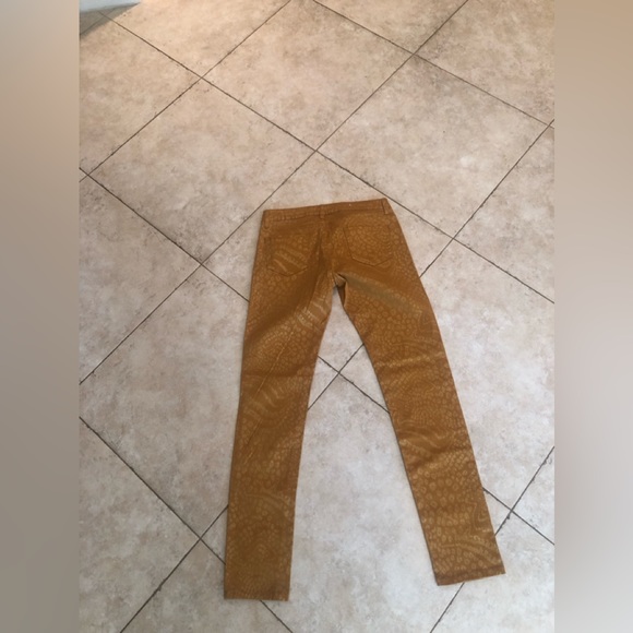 Emperial Gold Graphic Pants.  Size 9 - Picture 2 of 3
